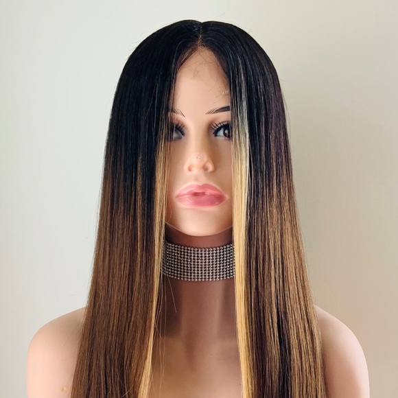 Long Gorgeous Toffee Blonde Color Premium Fiber Lace Front Wig 🤎💛 - Picture 4 of 15